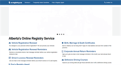 Desktop Screenshot of e-registry.ca